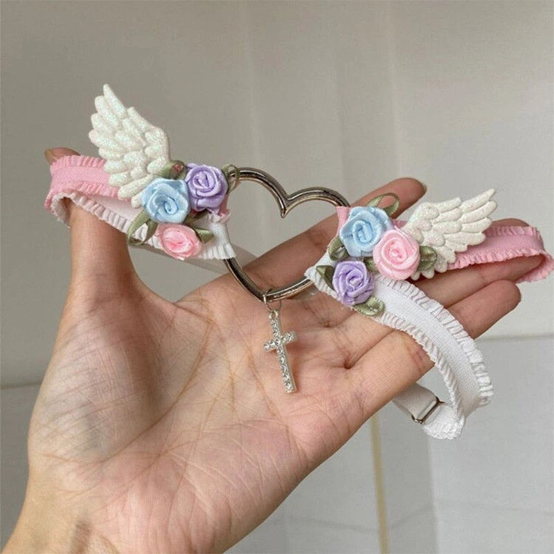 Herzausschnitt-Spitze: Verliebt in Harajuku! Kawaii-Gürtel für modische Mädchen, ein Herz aus Spitze.